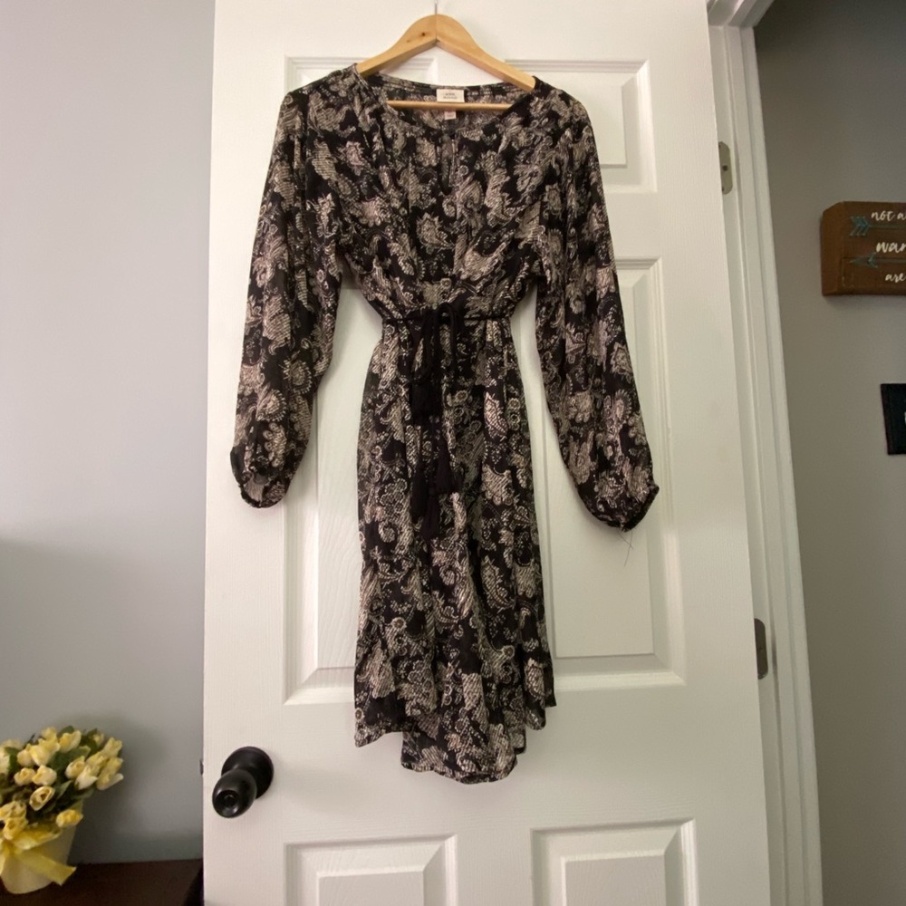 Knox rose long sleeve sheer dress XL